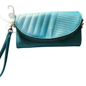 NWT Teal wristlet wallet
